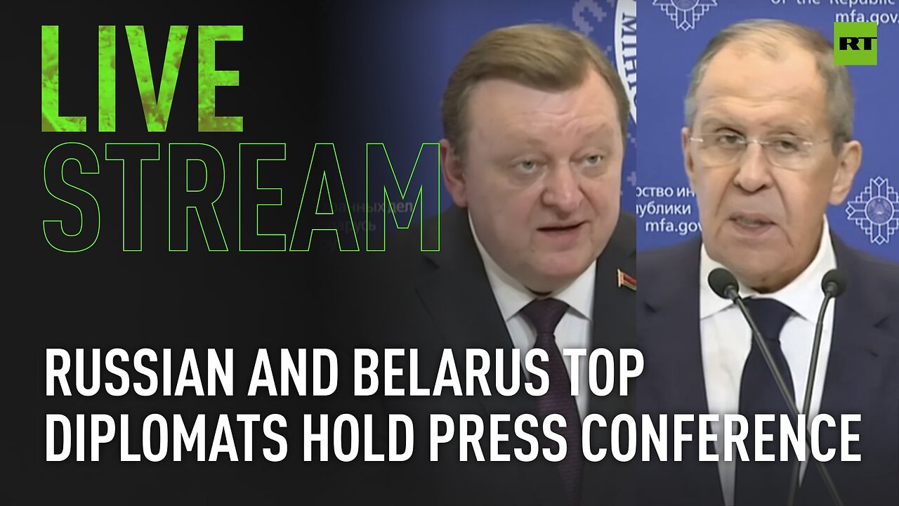 Foreign ministers of Russia and Belarus speak to media in Minsk