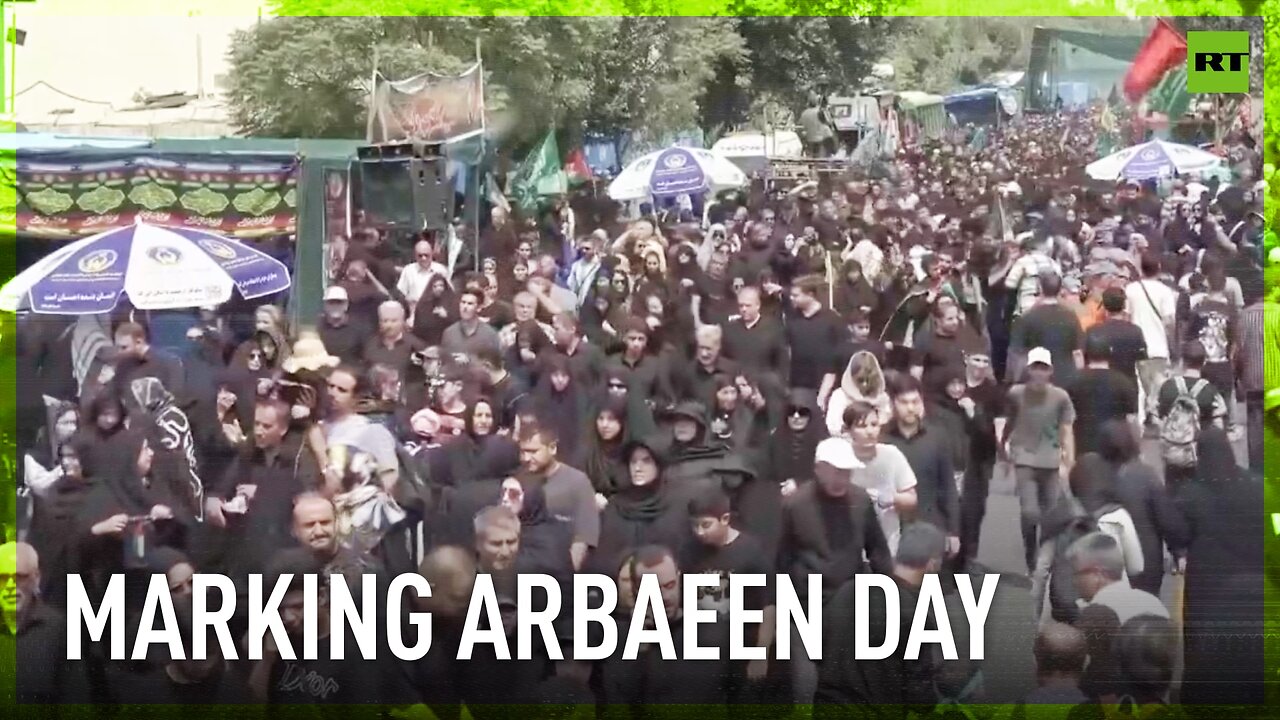 Tehran residents rally to mark Day of Arbaeen