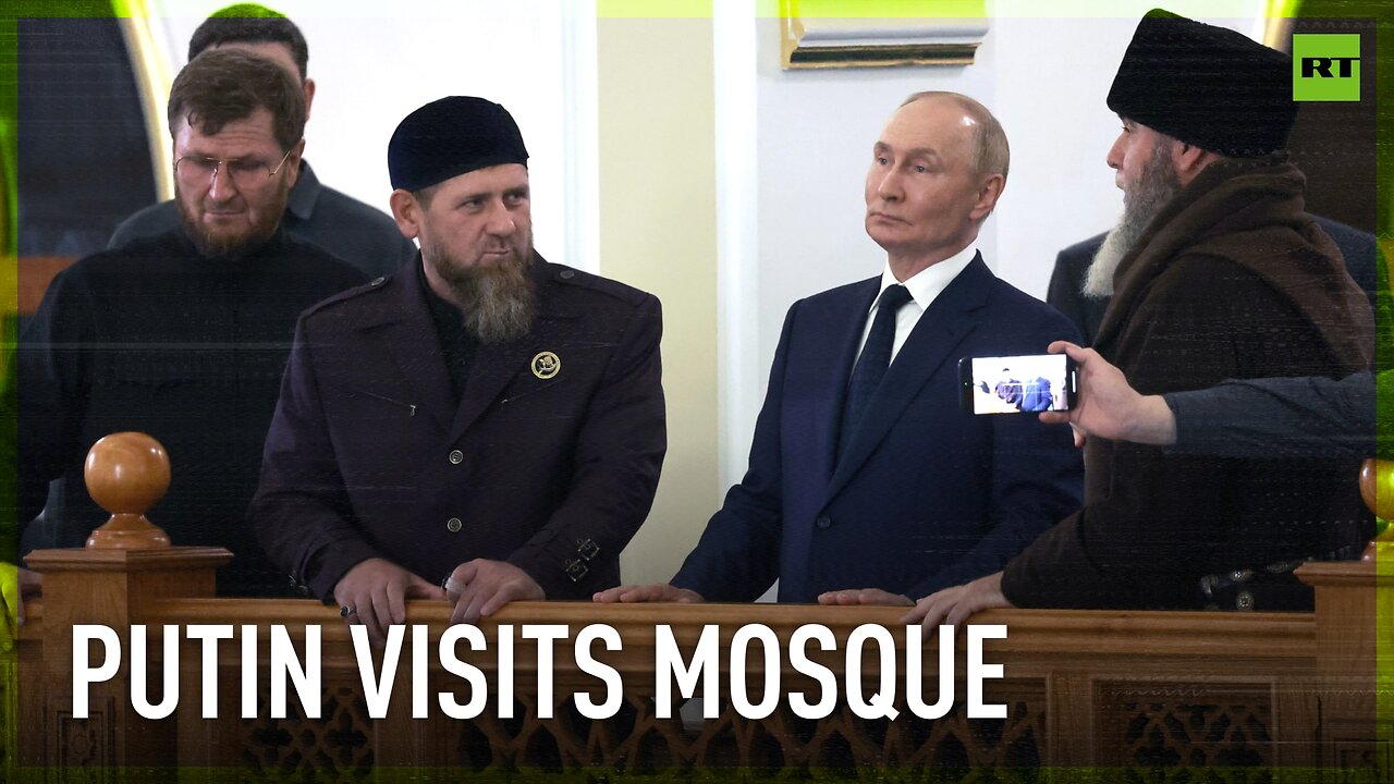 Putin visits Prophet Isa Mosque in Chechen Republic