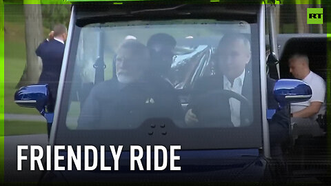 Putin takes Modi for a ride in an electrocar