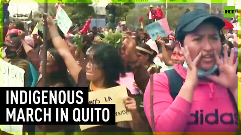 Indigenous protesters rally against police brutality in Quito