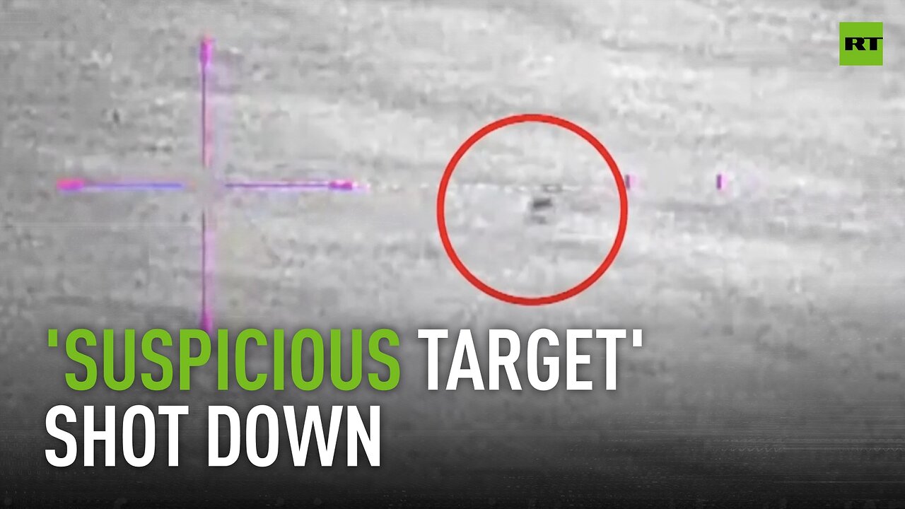 Israeli military intercepts ‘suspicious aerial target’ | IDF footage