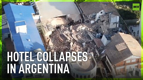 Hotel building collapses in Argentina