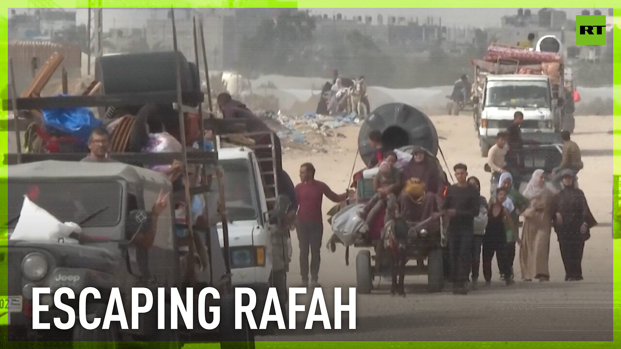 Palestinians flee Rafah amid Israel's intensified offensive