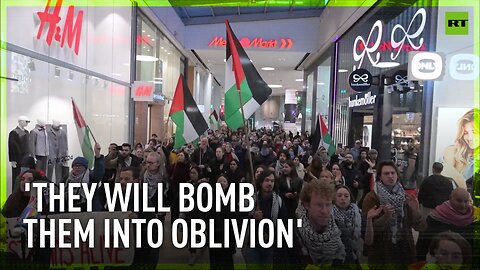 Stand up against Dutch complicity | Pro-Palestine supporters protest at Utrecht Central Station