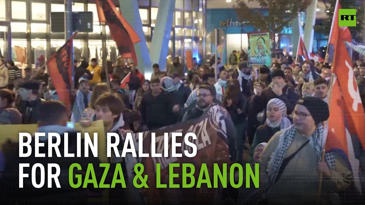 Detentions made amid rally in support of Gaza and Lebanon in Berlin