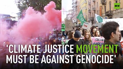 Greta Thunberg leads pro-Gaza climate protest in Milan