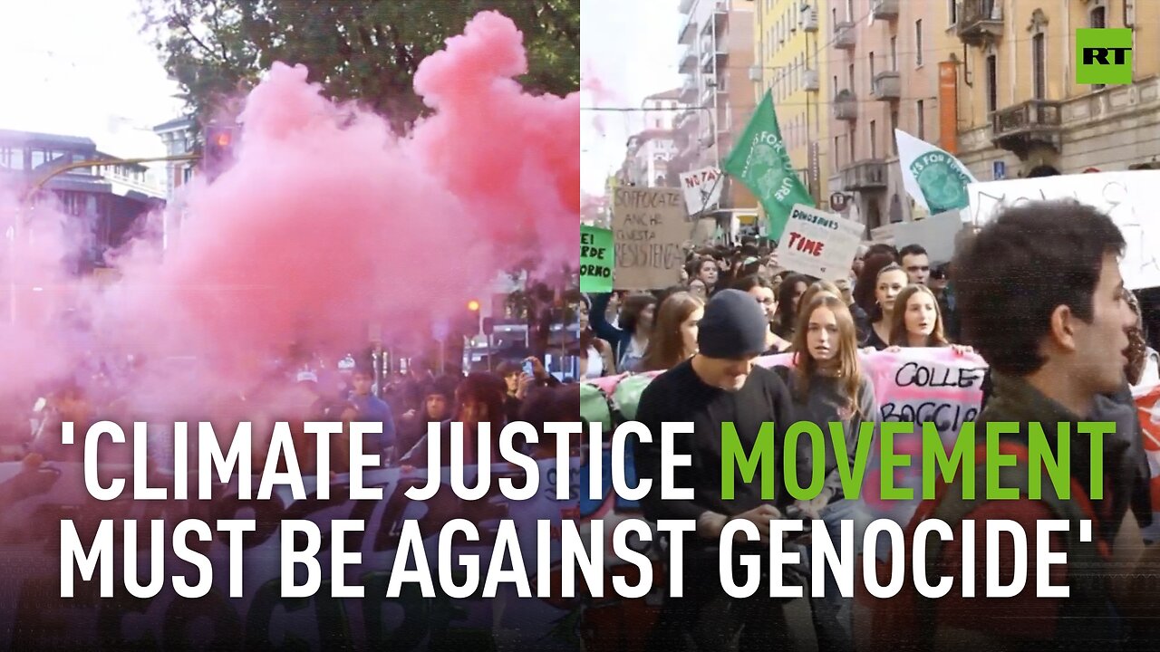 Greta Thunberg leads pro-Gaza climate protest in Milan