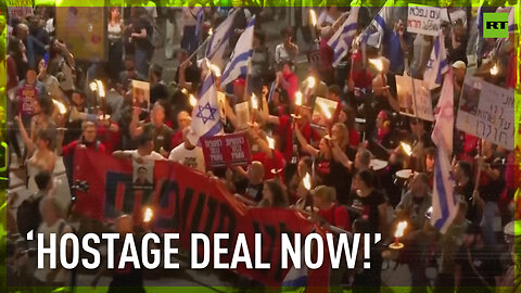 Jerusalem holds torchlight march calling for release of hostages