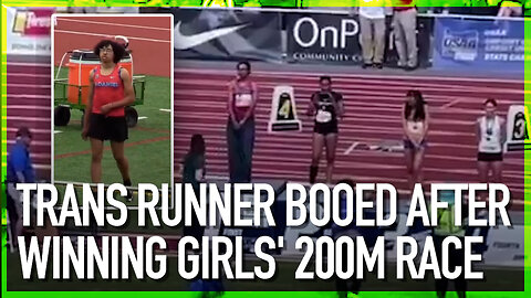 Trans runner booed after winning girls’ 200m race