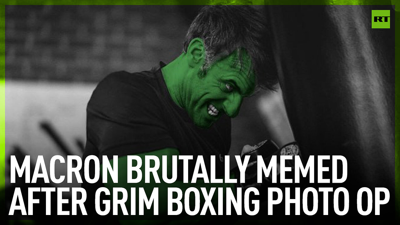 Macron brutally memed after grim boxing photo op