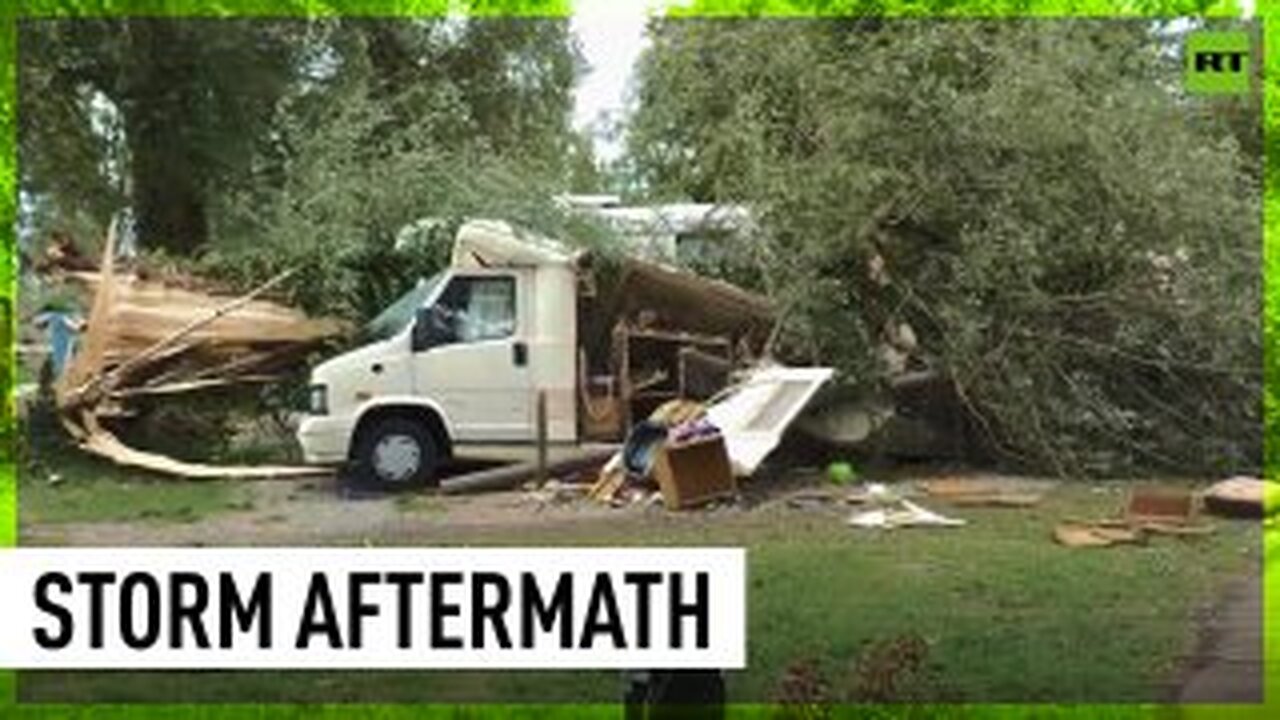 Trees uprooted, vehicles wrecked as severe storm wreaks havoc in Germany