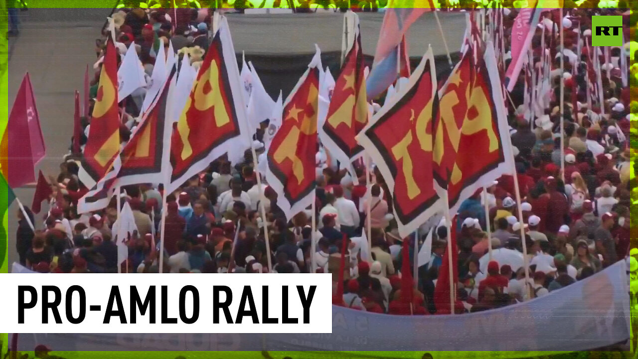 Hundreds of thousands mark anniversary of AMLO’s election win