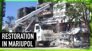 Restoration works underway in Mariupol