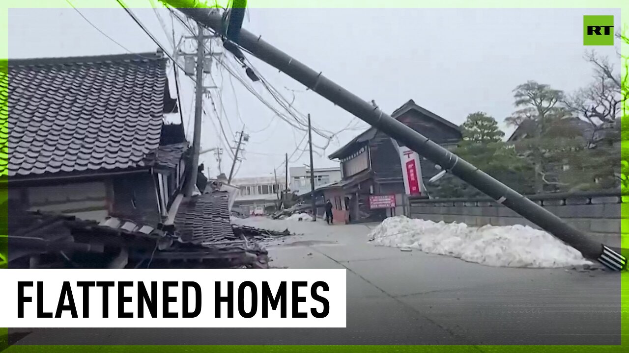 Japanese city wrecked in aftermath of powerful quake