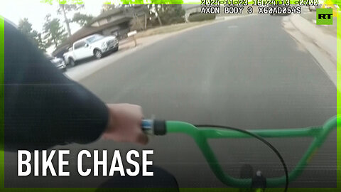 Colorado cop uses child’s bike to chase down suspect