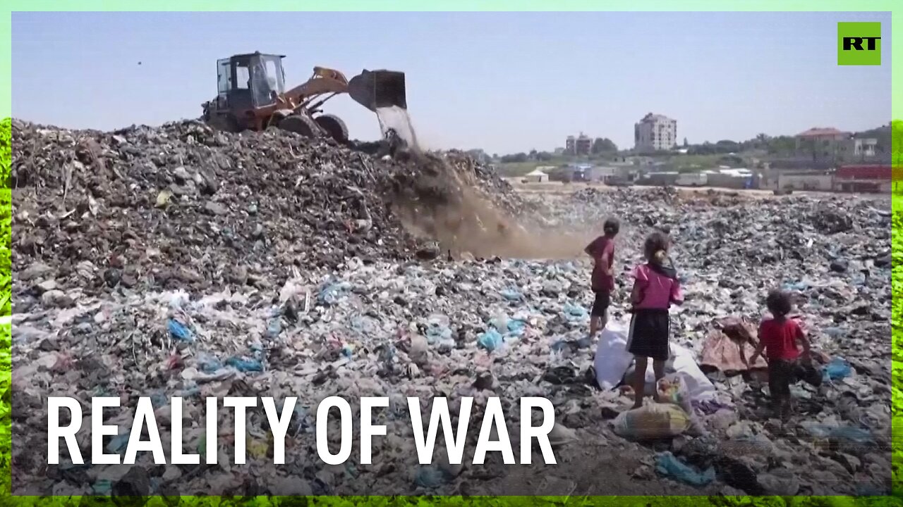 Displaced Gazans forced to live among sewage and garbage