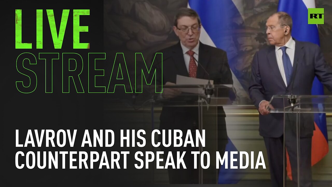 Lavrov and his Cuban counterpart speak to media