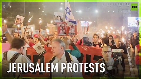 Protesters in Jerusalem gather for third consecutive day demanding early elections in Israel