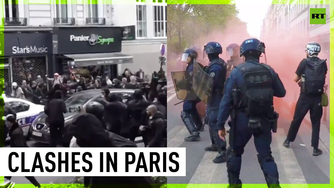 Paris anti-violence rally results in clashes