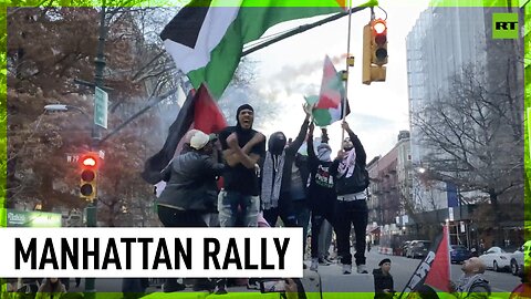 Manhattan rallies in support of Palestinians