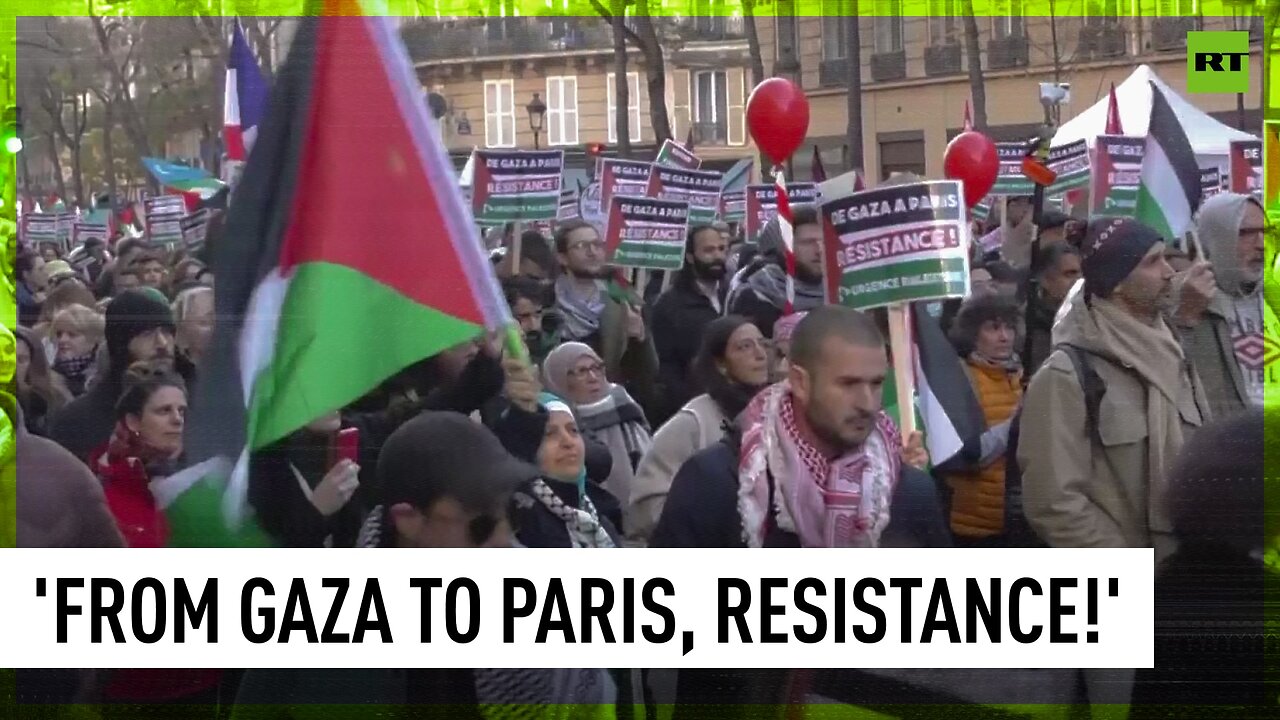 Protesters hit streets of Paris in yet another pro-Palestine rally