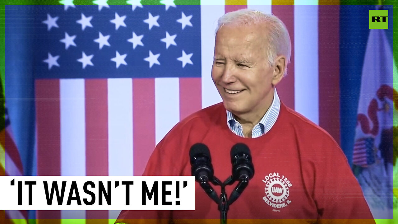 ‘It wasn’t me’ – Biden assures Illinois public he didn’t fall (this time)