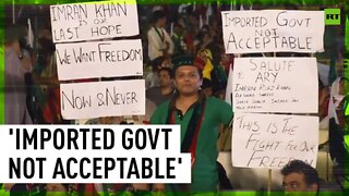 Massive demonstration in support of ousted PM Khan in Pakistan