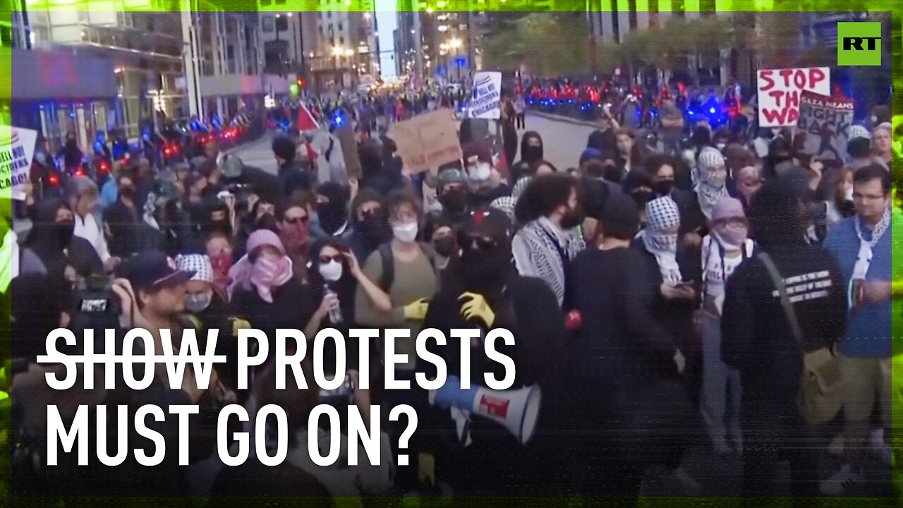 Protests continue on 2nd night of Democratic National Convention in Chicago