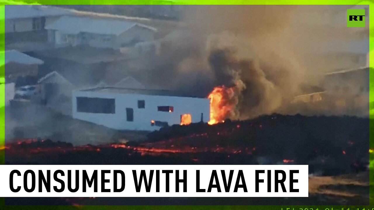 Lava from Iceland’s erupting volcano reaches houses near Grindavik