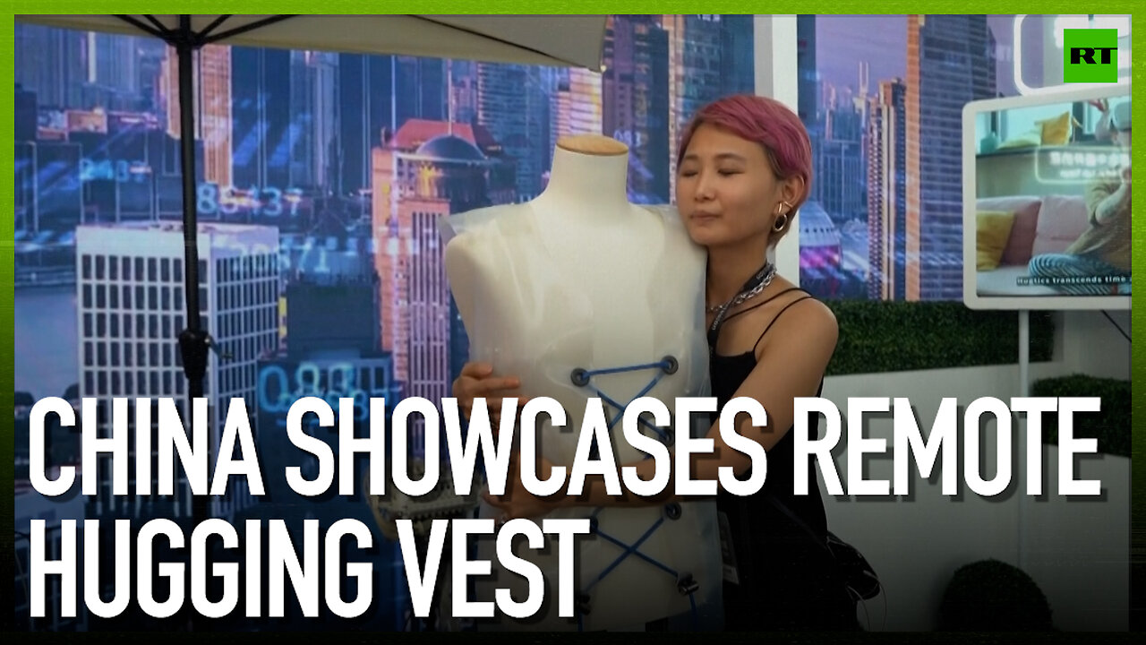 China showcases remote hugging vest