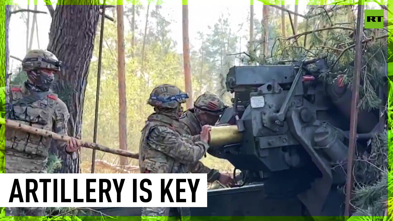 RT observes Russian artillery in action