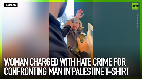 Woman charged with hate crime for confronting man in Palestine t-shirt