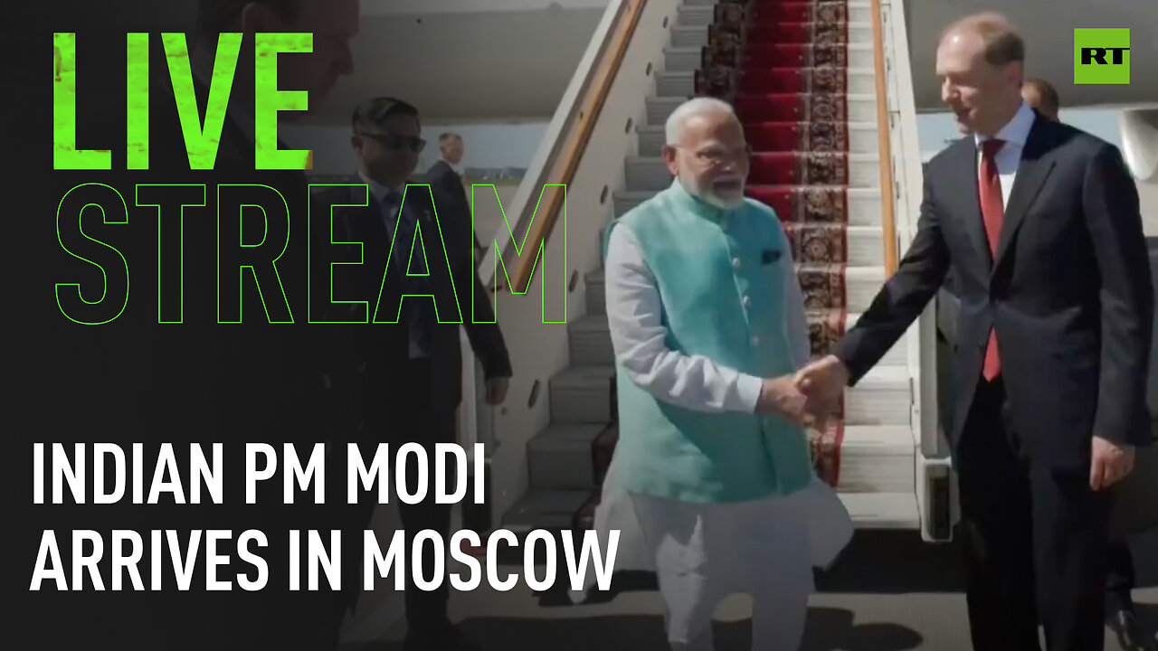 Prime Minister of India Narendra Modi arrives in Moscow [TAPE]