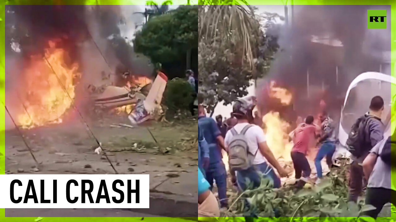 Plane crashes in residential part of Colombian city