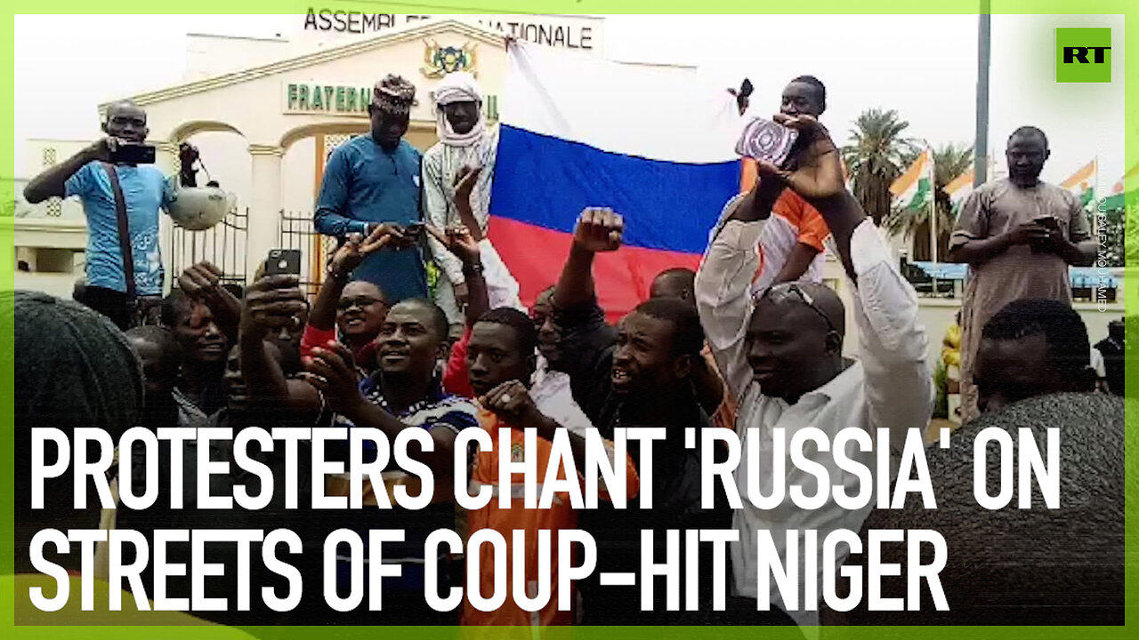 Protesters chant Russia on streets of coup-hit Niger