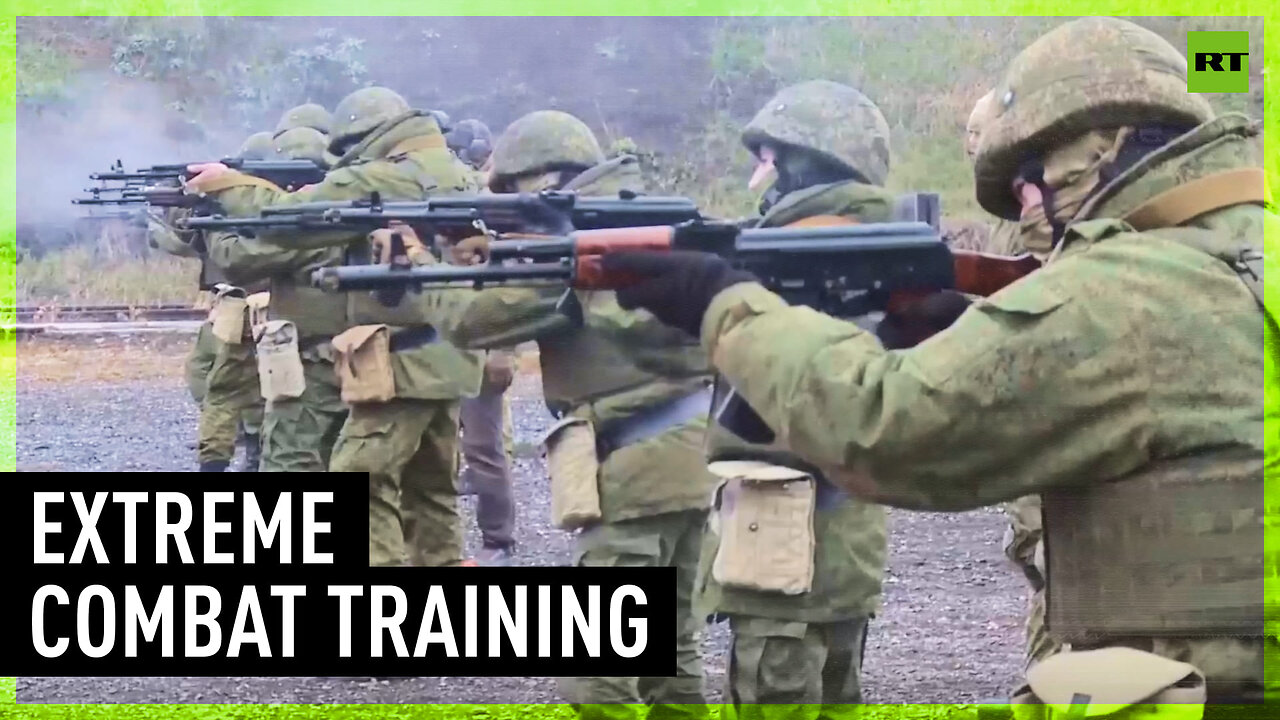 Russian recruits undergo training under war-like conditions