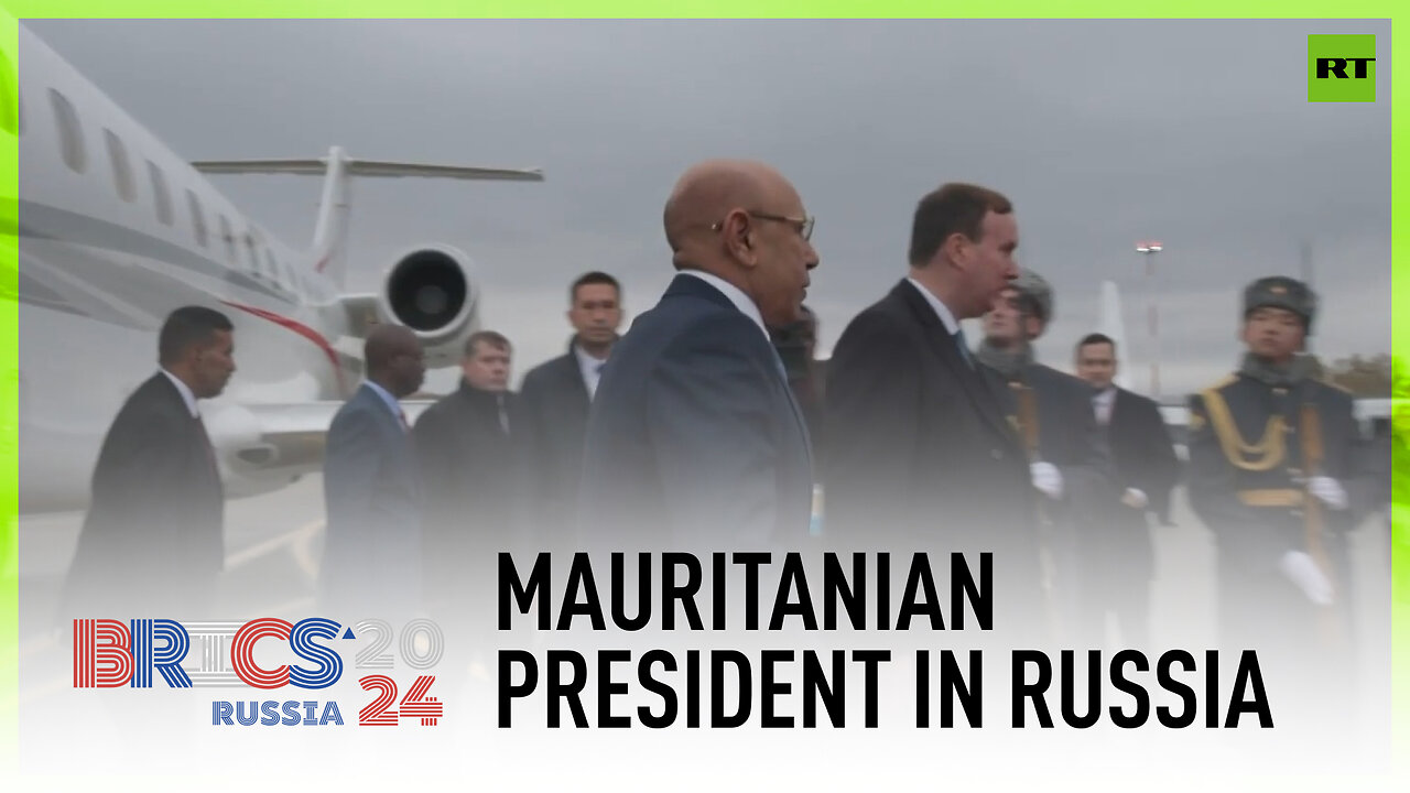 Mauritanian president arrives in Kazan for BRICS Summit