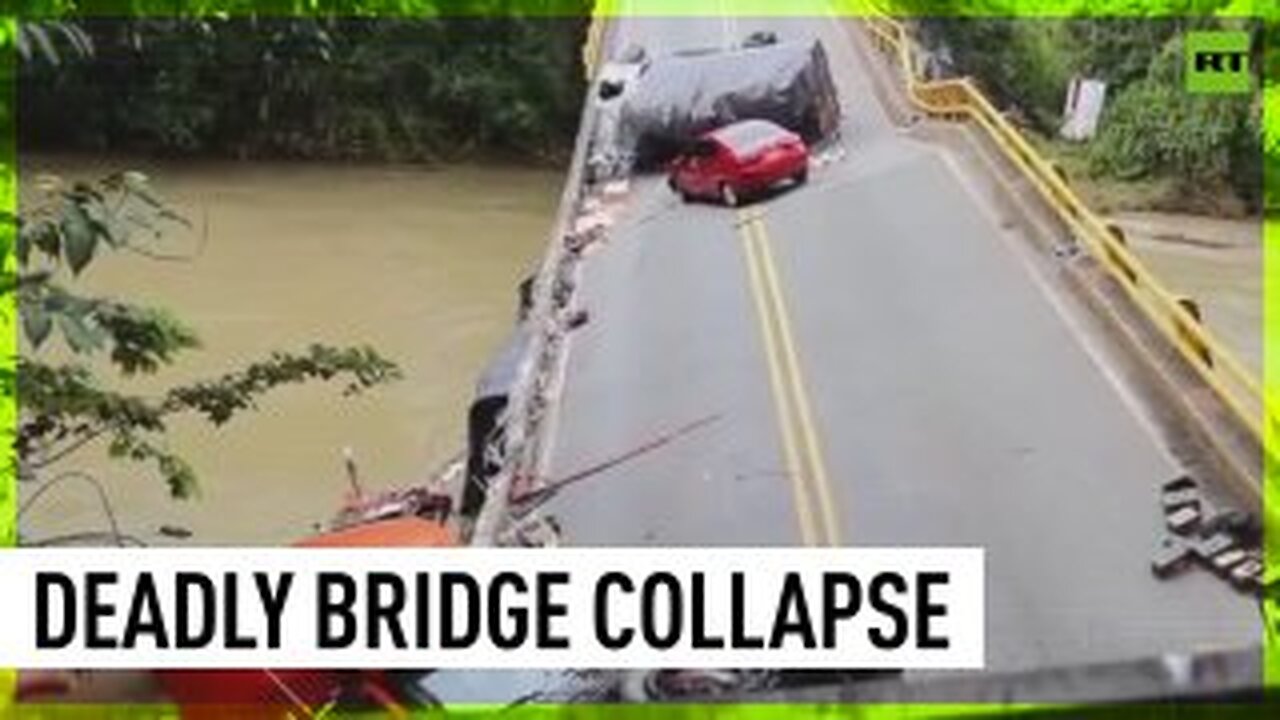 Motorway bridge collapses in Colombia