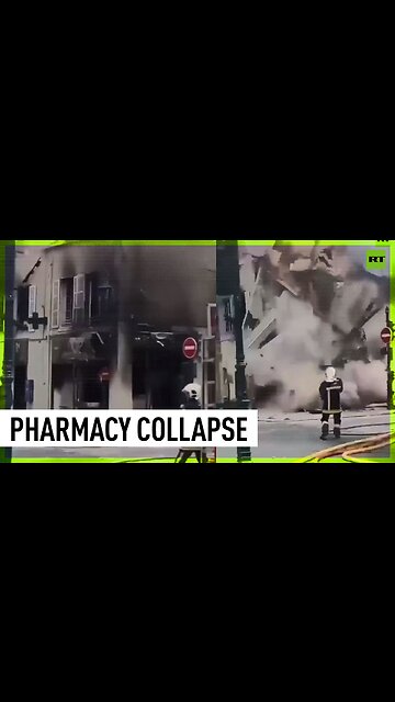 Pharmacy building collapses after being set on fire by French rioters