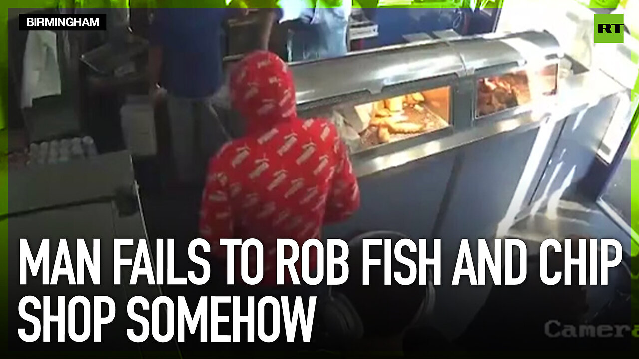 Man fails to rob fish and chip shop somehow