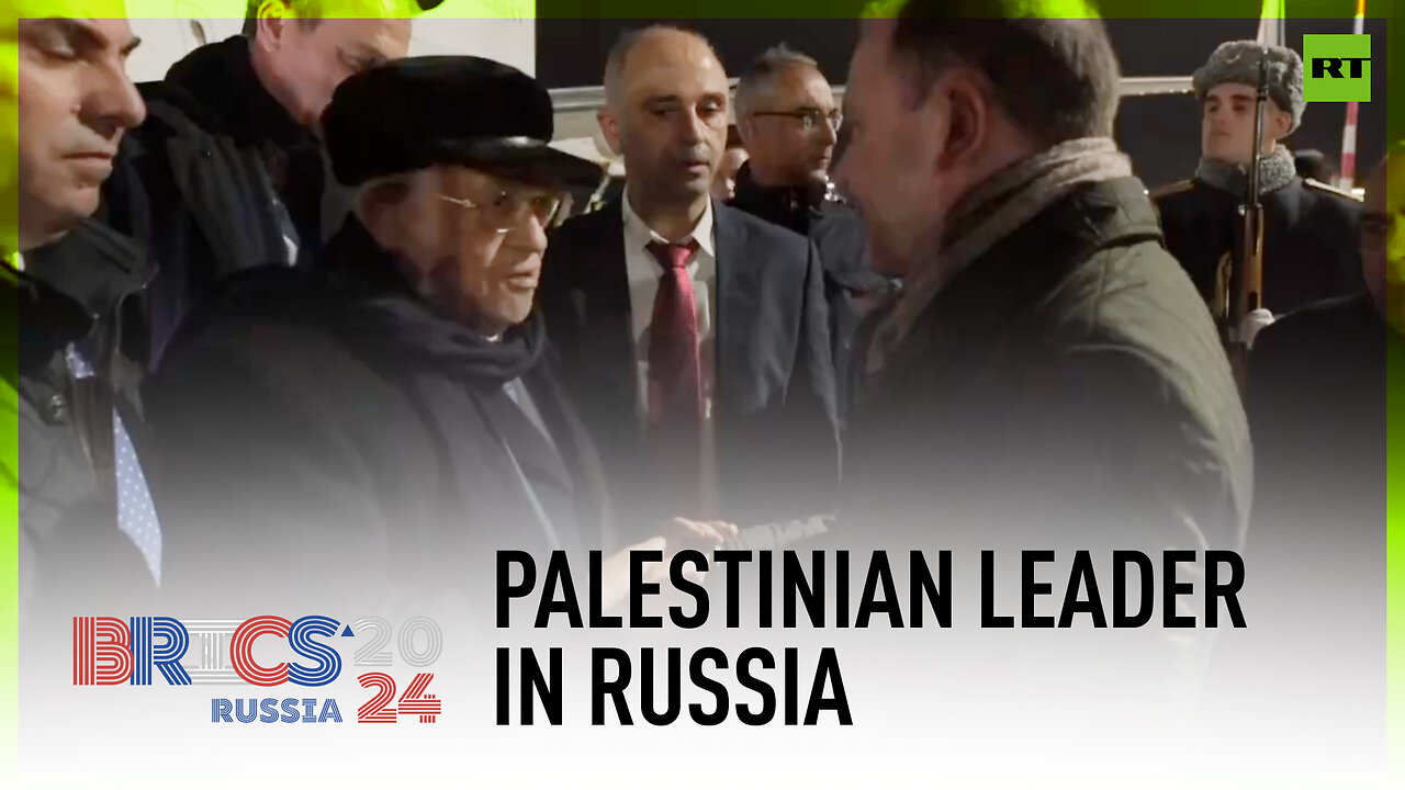 Palestinian Authority chief Mahmoud Abbas arrives in Kazan for BRICS Summit
