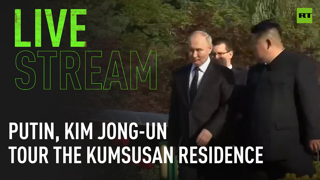 Putin, Kim Jong-un tour the Kumsusan Residence [TAPE]