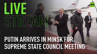 Putin arrives in Minsk for Supreme State Council meeting