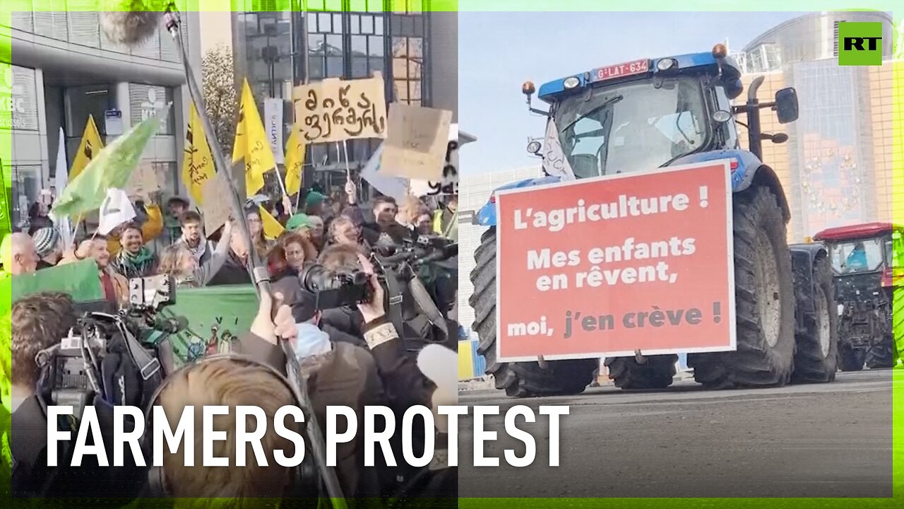 Belgian farmers protest EU-Mercosur trade agreement