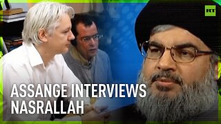 Julian Assange interviews Hezbollah leader, Hassan Nasrallah, in 2012