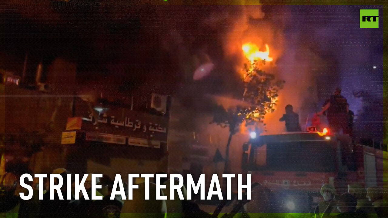 Deadly Israeli strike causes fires in Beirut