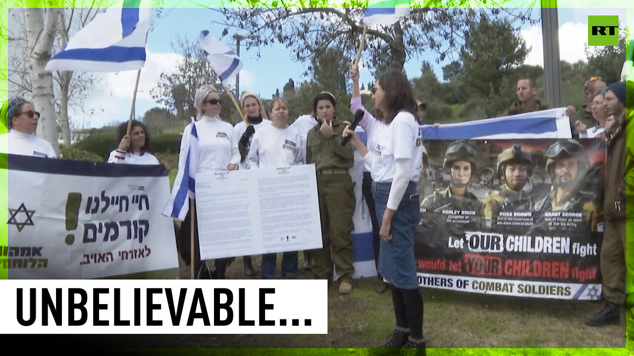 Mothers of IDF soldiers demand Biden stop humanitarian aid to Gaza