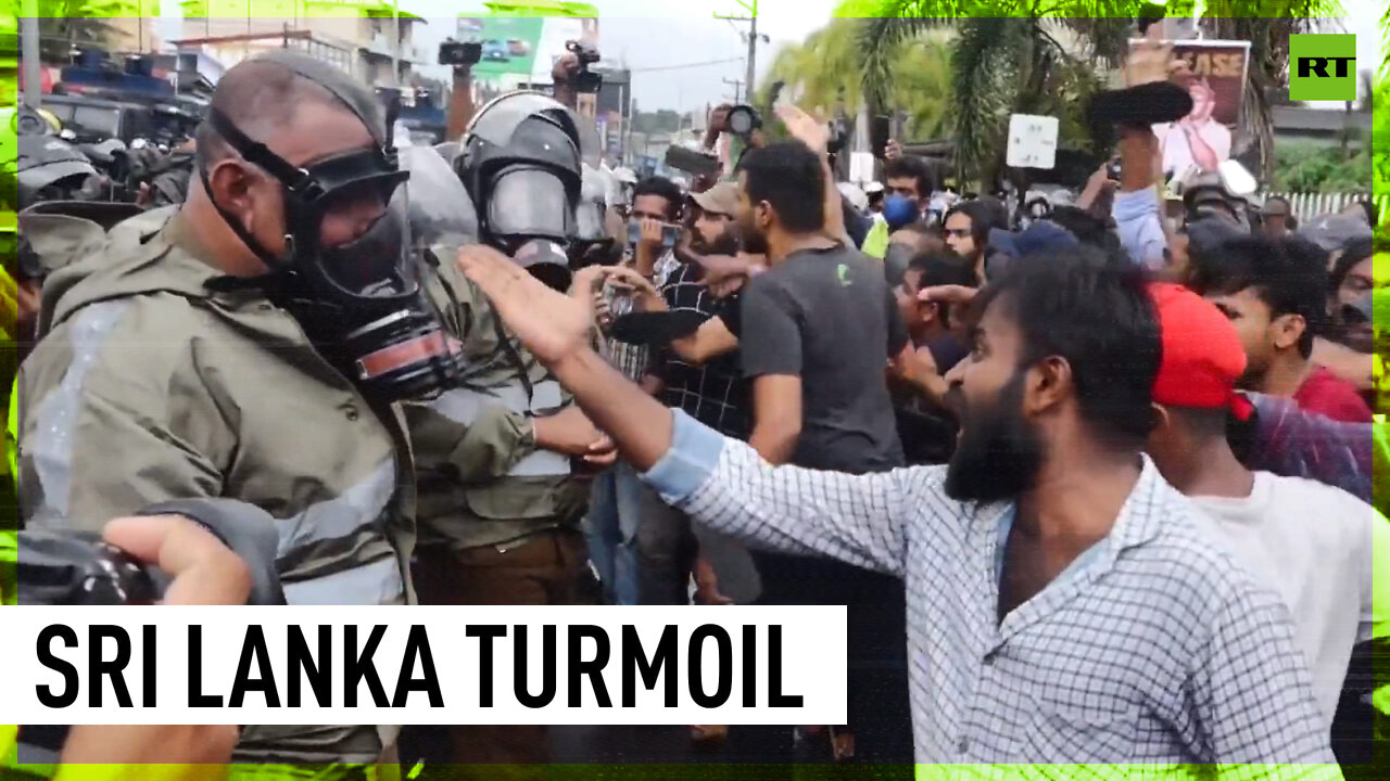 Violent clashes erupt at student protest in Sri Lanka