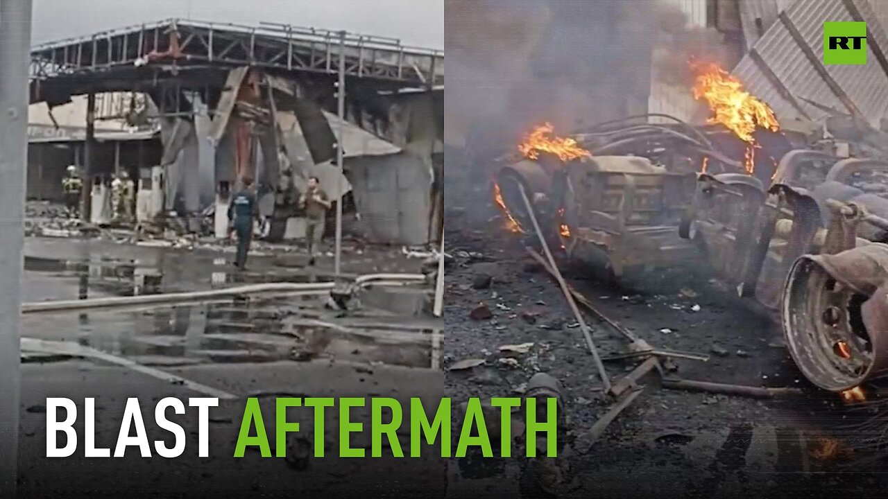 Aftermath of massive explosion in Grozny